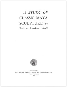 A Study of Classic Maya Sculpture